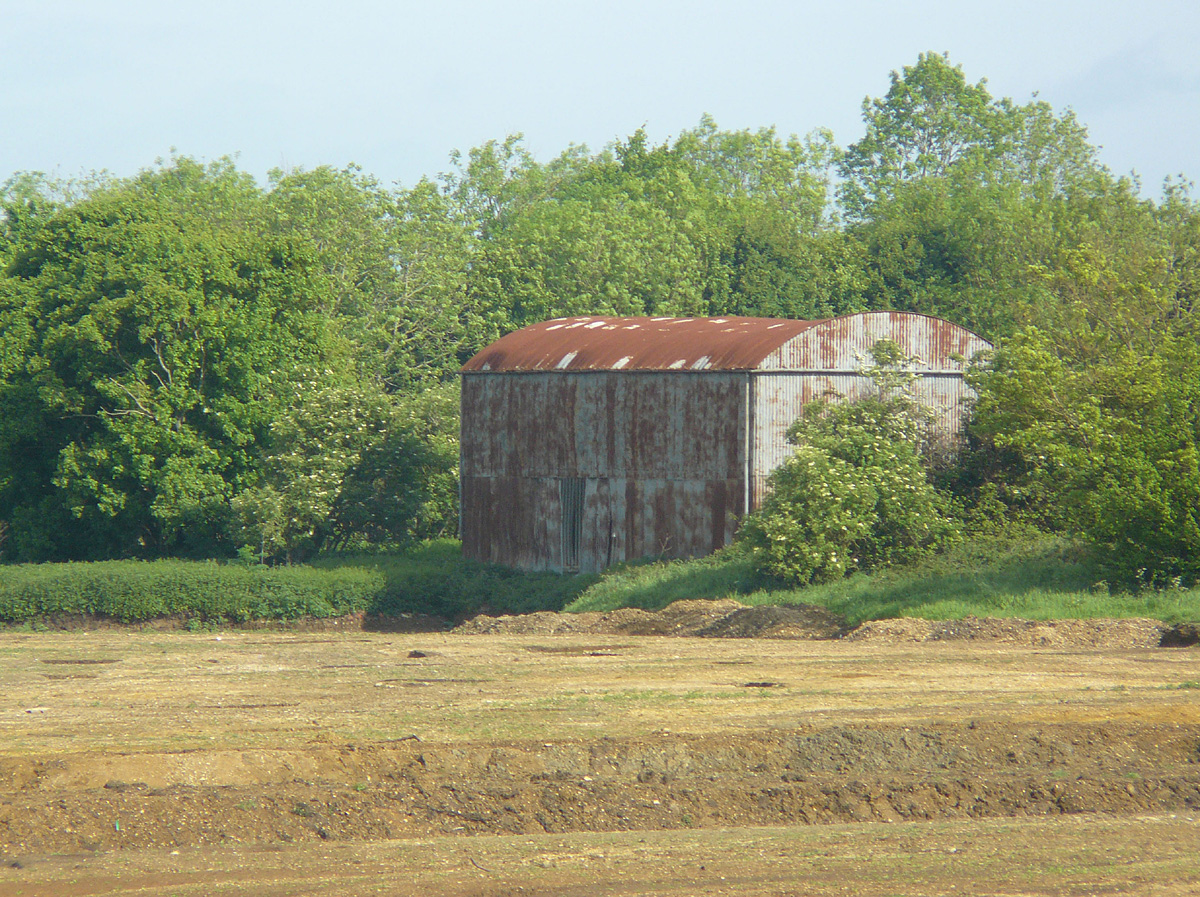 Post war barn for storing the hay crop