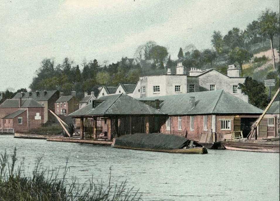 Barge Weighing Machine in front of the Long Shed.