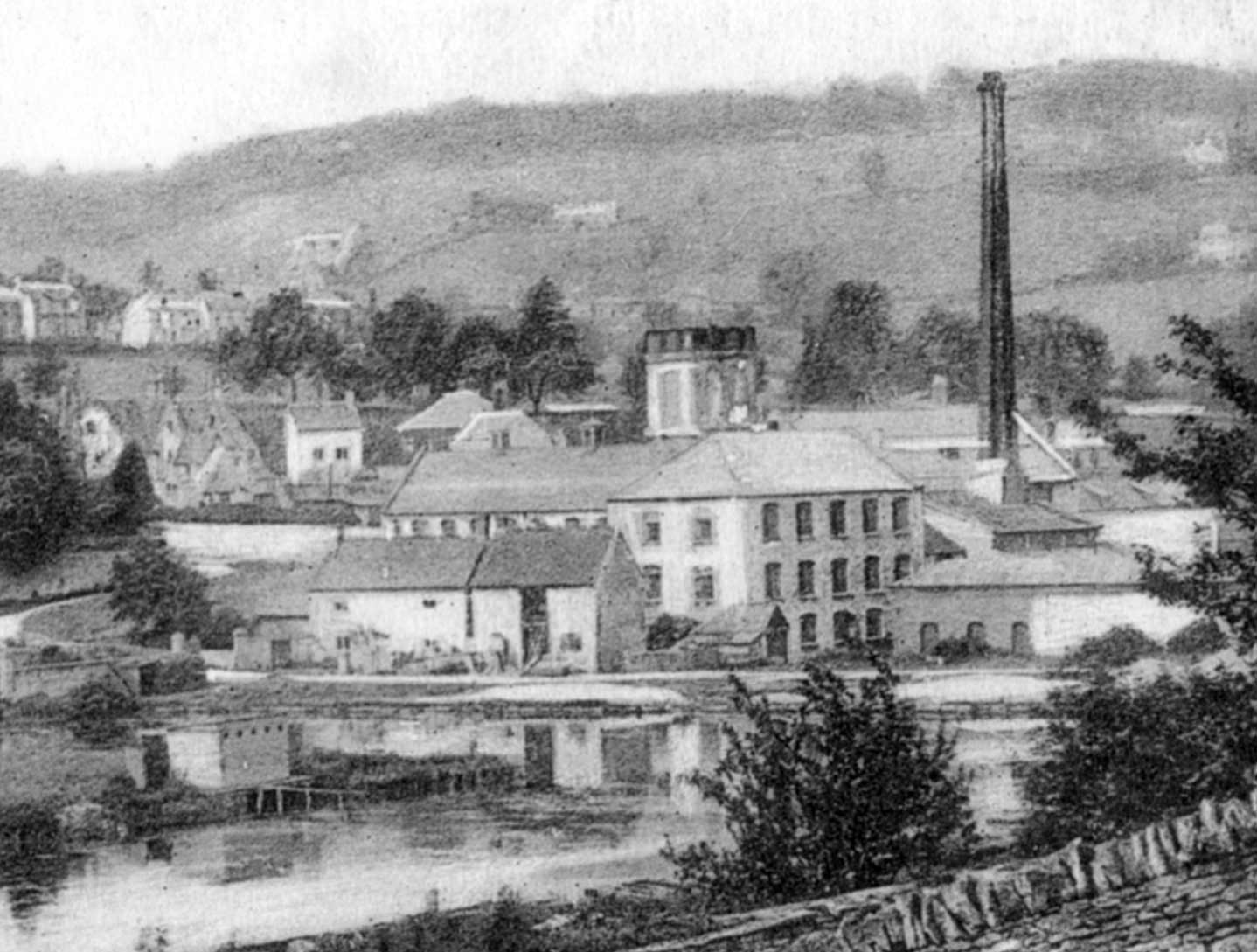 Port Mill and the Salt Warehouse, c1910. (Neil Parkhouse)