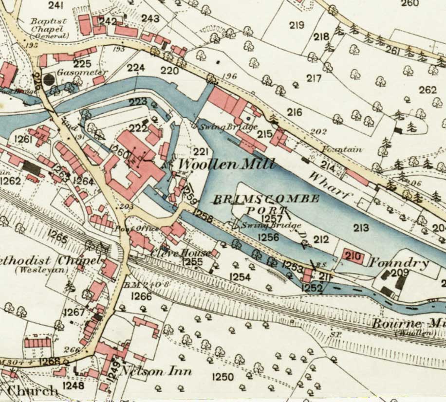 OS Map of Brimscombe c1880 (National Library of Scotland)