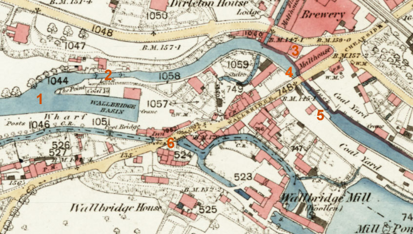 Wallbridge OS Map c1880 (National Library of Scotland)