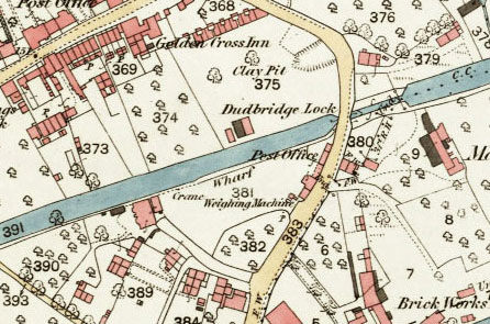 Dudbridge Wharf OS Map c1880 (National Library of Scotland)
