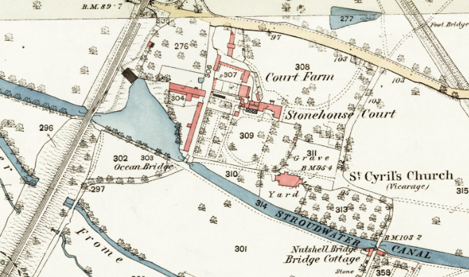 OS Map c1880 (National Library of Scotland) Larger Map