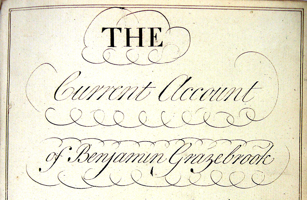 Benjamin Grazebrook's account book (GA D1180/2/17)