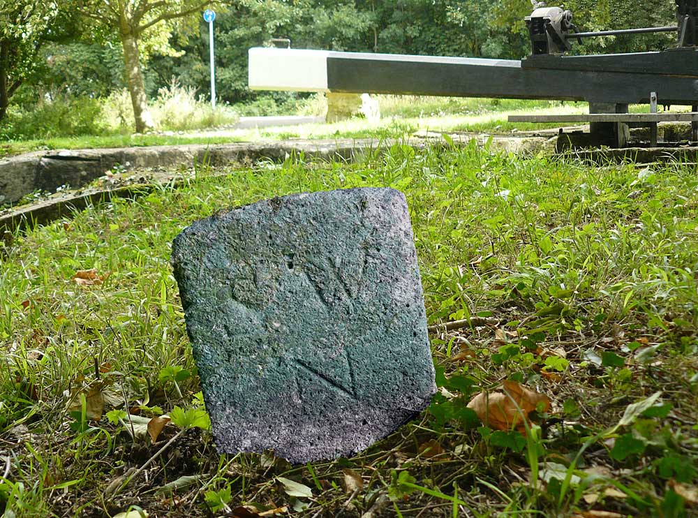 Inscribed Boundary Stone at Blunder Lock