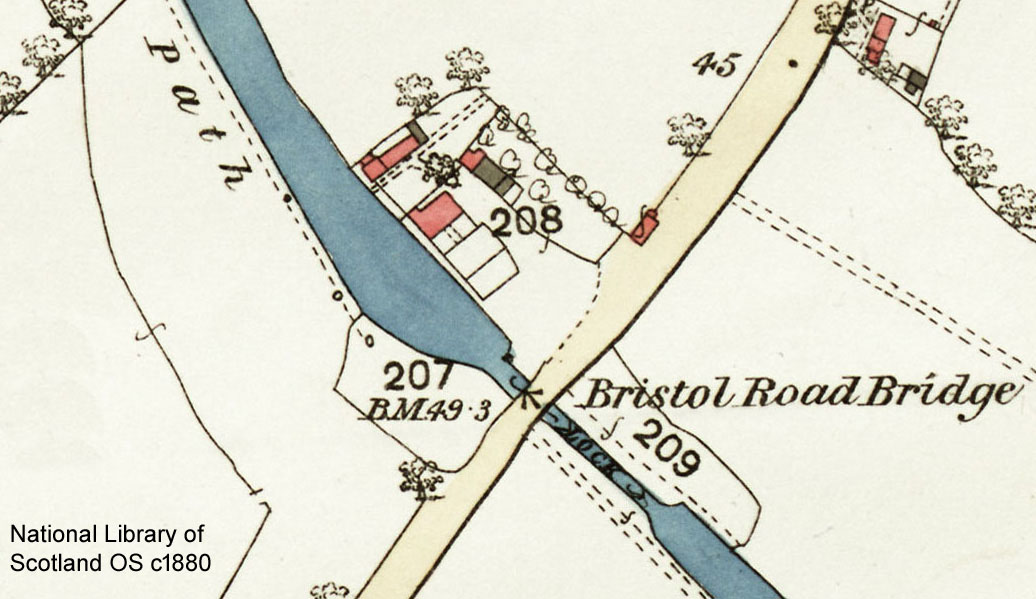 Plan of Bristol Road Wharf c1880
