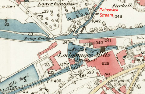 Lodgemore OS map c1880 (National Library of Scotland)