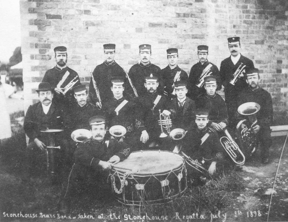 Stonehouse Brass Band at Stonehouse Regatta 1898 (Jack Anderson)