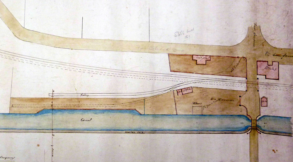 Plan of Stonehouse Wharf 1867 (Glos Archives D1180/10/17)