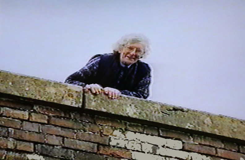 Mrs Hearsey on the bridge in 1993 (CCT)