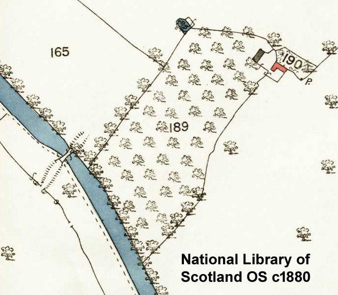 c1880 OS map of Pockett's Orchard